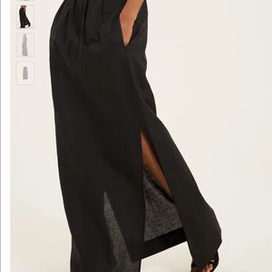 Something Navy x Cotton maxi linen skirt- new!!